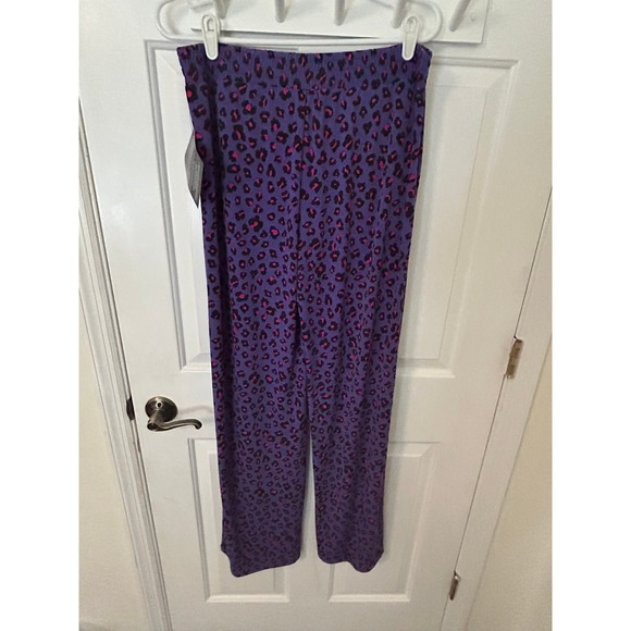 IMAN Other - Iman Global Chic Purple Cheetah Pants LG/Tall